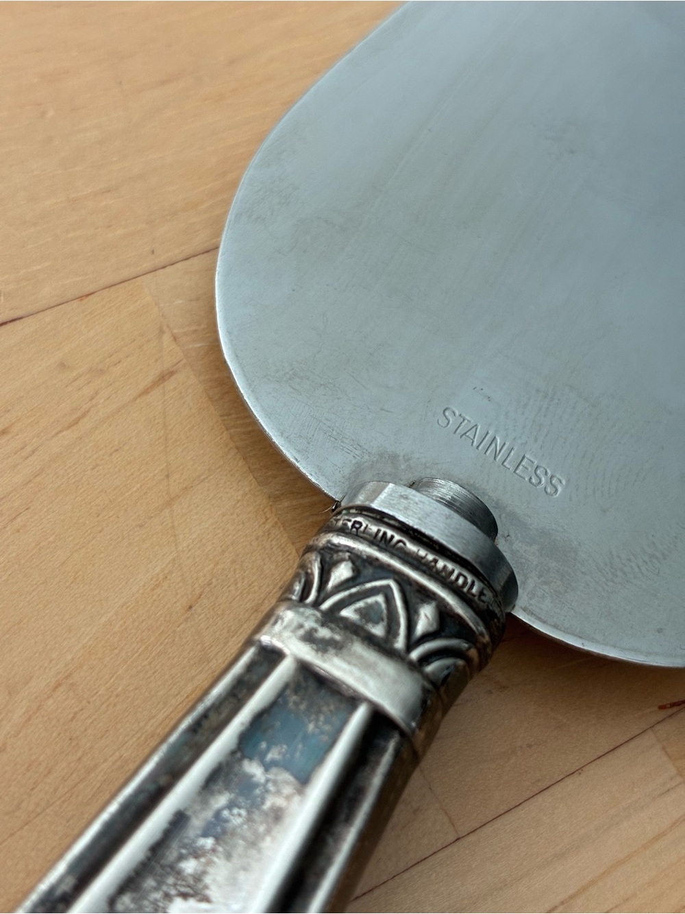 Vintage Sterling Silver Handle Cake Pie Server